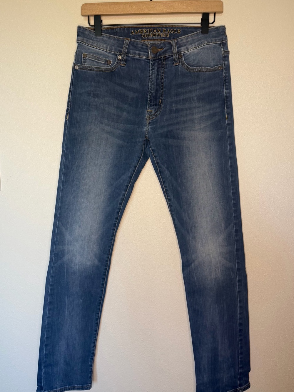 American Eagle Outfitters Men’s Blue Slim Straight Jeans Size 29x30